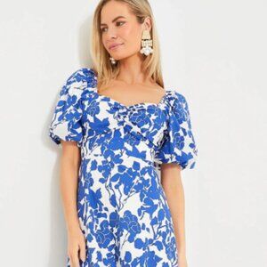 NWT-Tuckernuck Blue Floral Seaport Midi Dress